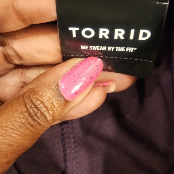 Torrid purple mesh skater mini skirt. Size 1X. Hidden zipper and purple … - Picture 12 of 12